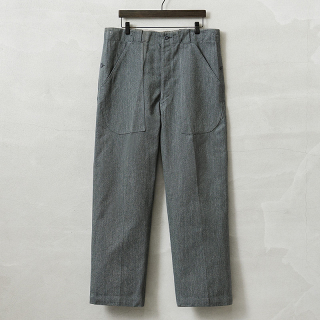 実物 新品 デッドストック スイス軍 1950年代 前期型 ヴィンテージ デニムワークパンツ【キャンペーン対象外】【I】ミリタリー
