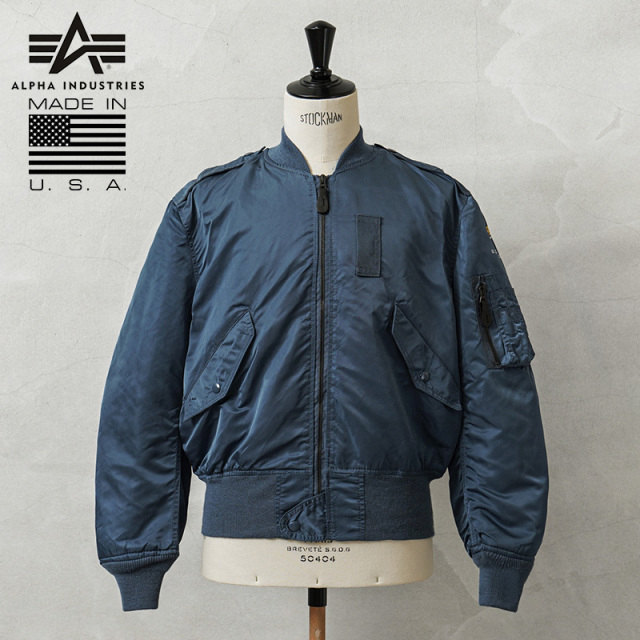 ALPHA アルファ デッドストック MADE IN USA L-2A フライトジャケット AIR FORCE BLUE / VINTAGE SERIES【キャンペーン対象外】【I】