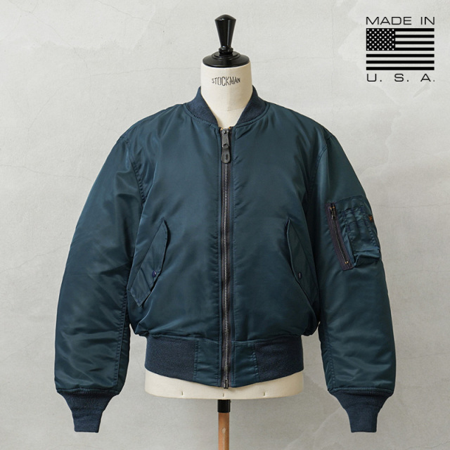 CONCORD コンコルド 90’s MADE IN USA MA-1 フライトジャケット【NAVYキルティング】“MADE BY ALPHA INDUSTRIES”【キャンペーン対象外】【I】