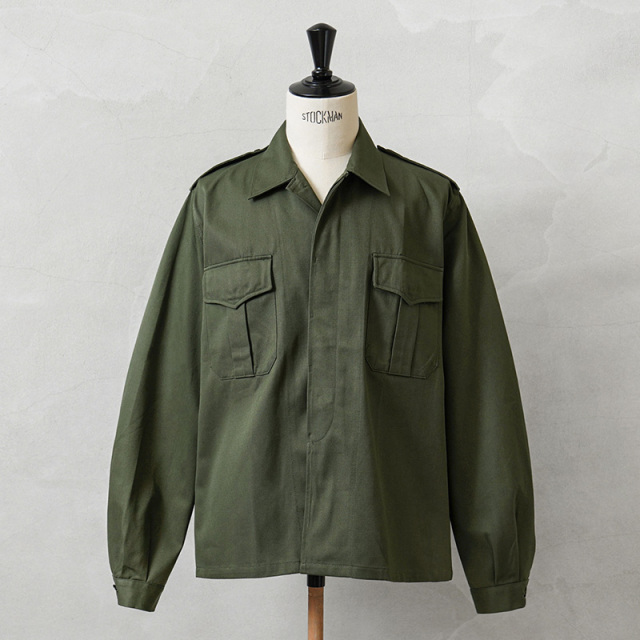 実物 新品 デッドストック ベルギー軍 M-64 フィールドシャツ【キャンペーン対象外】【I】ミリタリー