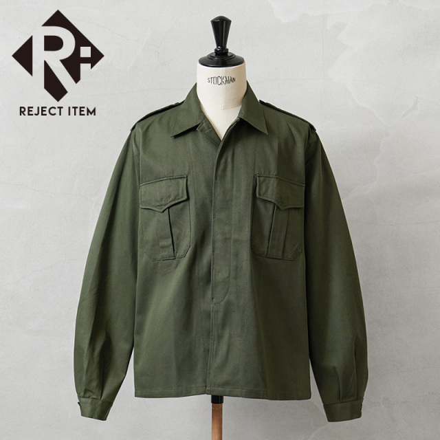 リジェクト 訳あり品 実物 新品 デッドストック ベルギー軍 M-64 フィールドシャツ【キャンペーン対象外】【I】 ミリタリー