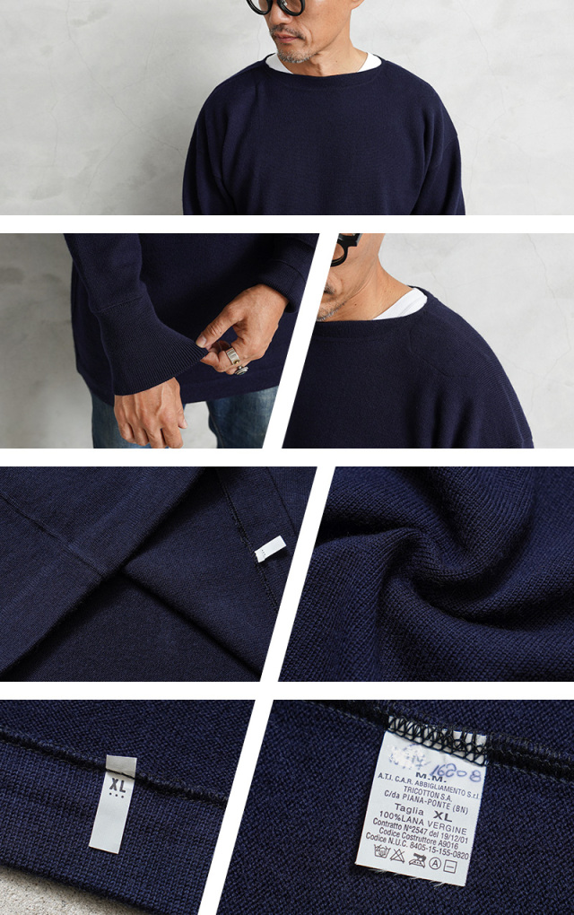 【イタリア製】D&G / 長袖 薄手リブニット セーター M相当 m839 イタリア製】D&G / 長袖 薄手リブニット セーター M相当 m839