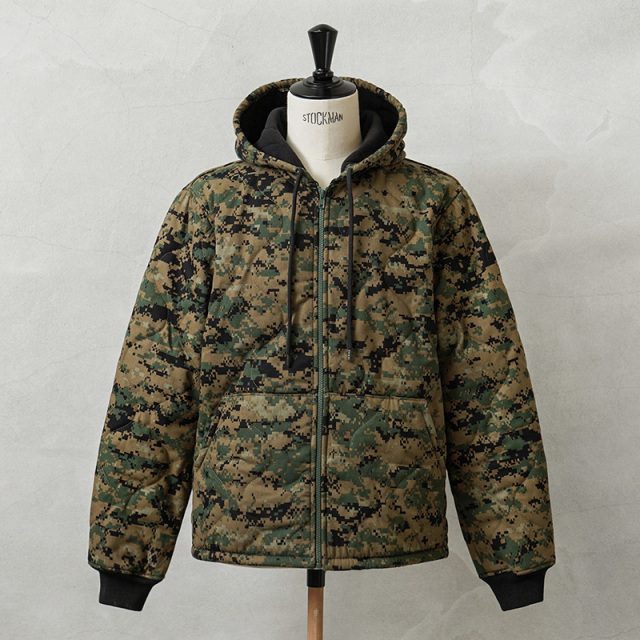 MADE IN USA MCGUIRE ARMY NAVY社製 WINTER WEIGHT WOOBIE HOODIE（ウィンター ウェイト ウービー フーディ）キルティング ジャケット【キャンペーン対象外】【I】