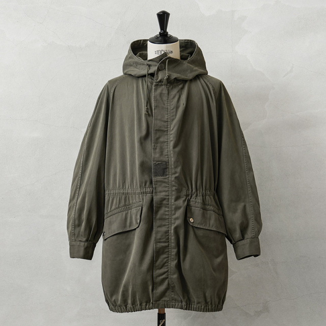 実物 USED フランス軍 M-64パーカーコート 裾ゴム付き ライナー無し【キャンペーン対象外】【I】ミリタリー
