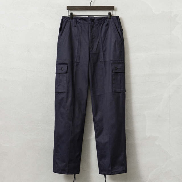 ☆今だけ15%OFF☆実物 新品 デッドストック オランダ軍 ベイカーポケット BDU カーゴパンツ NAVY【キャンペーン対象外】【I】ミリタリー