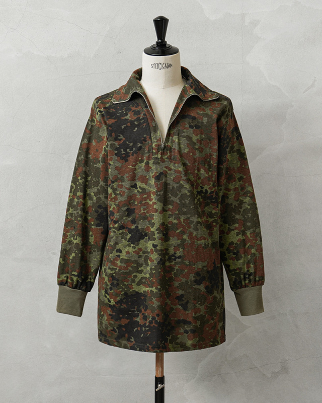 MIL-TEC ミルテック ドイツ軍 フレクターカモ 1/4 ZIP シャツ  