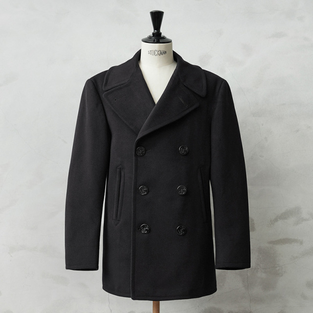 ★割引中15％OFF★実物 USED 米軍 U.S.NAVY 40’s「NAVAL CLOTHING FACTORY」KERSEY（カージー）ウール ピーコート DARK NAVY / Pコート PEA COAT【キャンペーン対象外】【I】ミリタリー