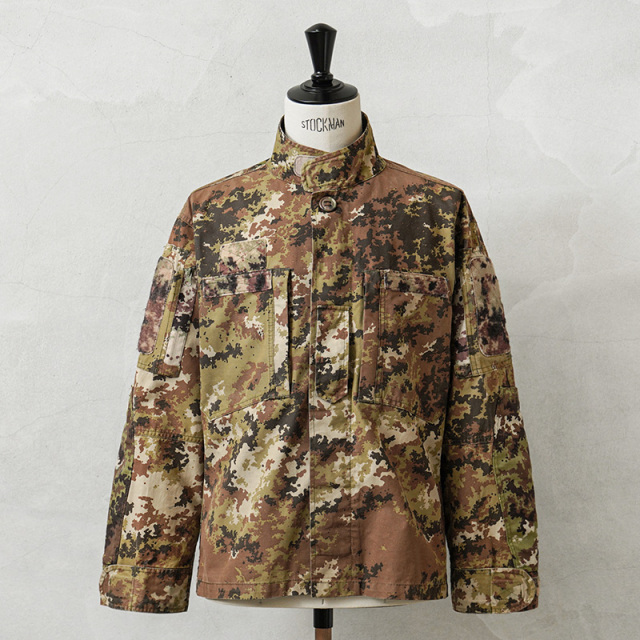 ☆今だけ15%OFF☆実物 USED イタリア軍 現用 C/NYツイル コンバットジャケット ベジタトカモ TYPE 2【キャンペーン対象外】【I】ミリタリー