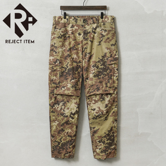 リジェクト 訳あり 実物 USED イタリア軍 リップストップ コンバットパンツ ベジタトカモ TYPE 1 / カーゴパンツ【キャンペーン対象外】【I】 ミリタリー