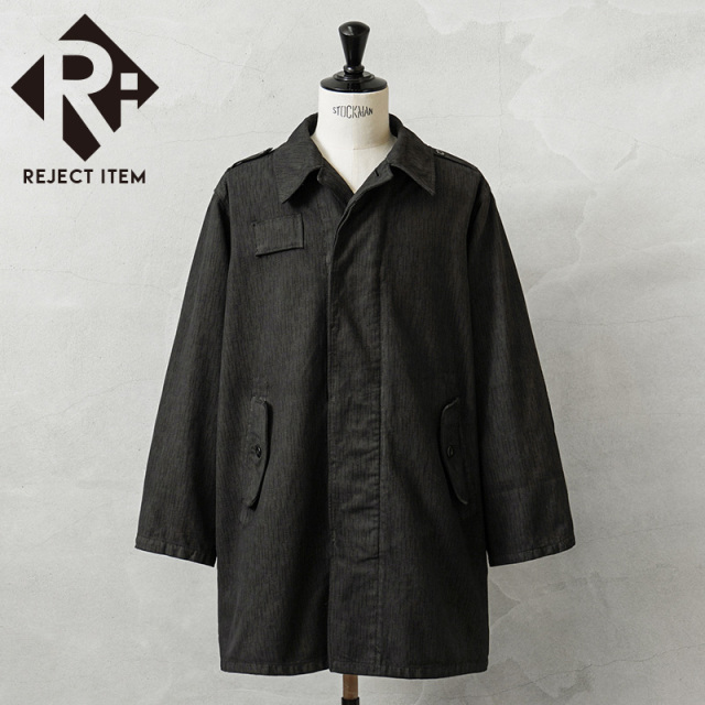 リジェクト 訳あり品 実物 新品 デッドストック チェコ軍 M-60 レインドロップカモ フィールドコート BLACK染め【キャンペーン対象外】【I】 ミリタリー