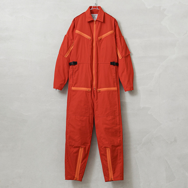 実物 新品 デッドストック カナダ軍 RESCUE SPECIALIST フライヤーズ カバーオール DARK ORANGE【キャンペーン対象外】【I】 ミリタリー