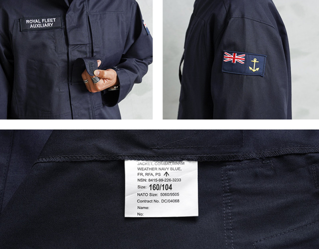 デッドストック イギリス軍  NAVY PCS コンバット ジャケット MILITARY 実物 新品 デッドストック イギリス軍 WINDPROOF