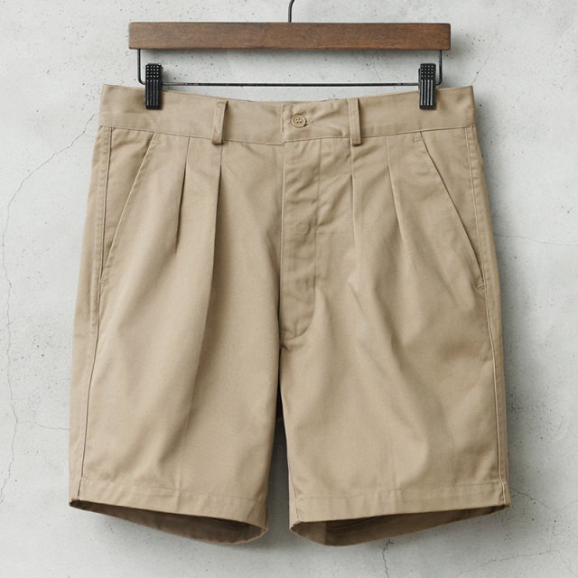 実物 新品 デッドストック フランス軍 バミューダショーツ KHAKI / ショートパンツ【キャンペーン対象外】【I】 ミリタリー