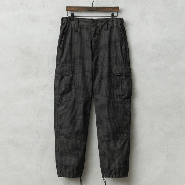 実物 USED トルコ軍 AIR FORCE リップストップ カーゴパンツ NANOカモ BLACK染め / トルコ空軍【キャンペーン対象外】【I】 ミリタリー