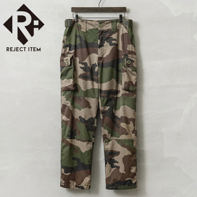 リジェクト 訳あり品 実物 USED フランス軍 SPECIAL WARFARE リップストップ コンバット カーゴパンツ CCEカモ【キャンペーン対象外】【I】 ミリタリー