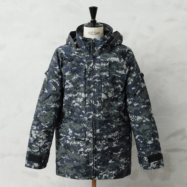 実物 新品 デッドストック 米軍 U.S.NAVY ECWCS GEN2 NWU TYPE1 デジタルカモ GORE-TEX パーカー / ゴアテックス【キャンペーン対象外】【I】 ミリタリー