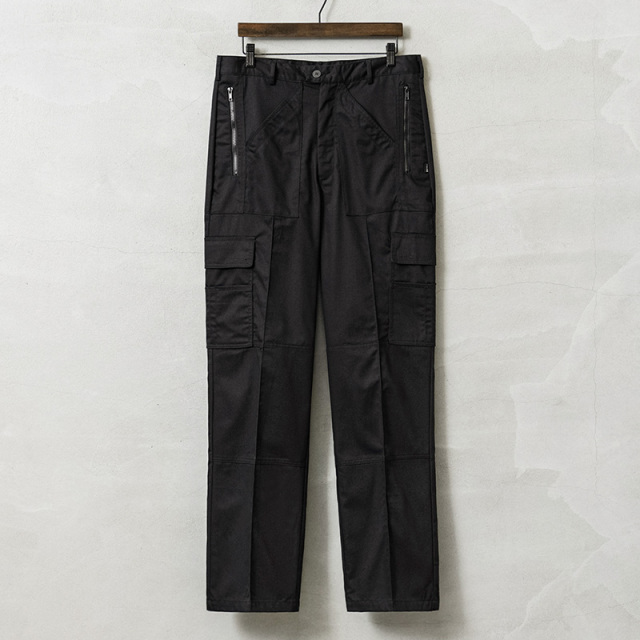 実物 新品 デッドストック イギリス警察 カーゴトラウザー ブラック ウエストゴムなし / カーゴパンツ【キャンペーン対象外】【I】 ミリタリー