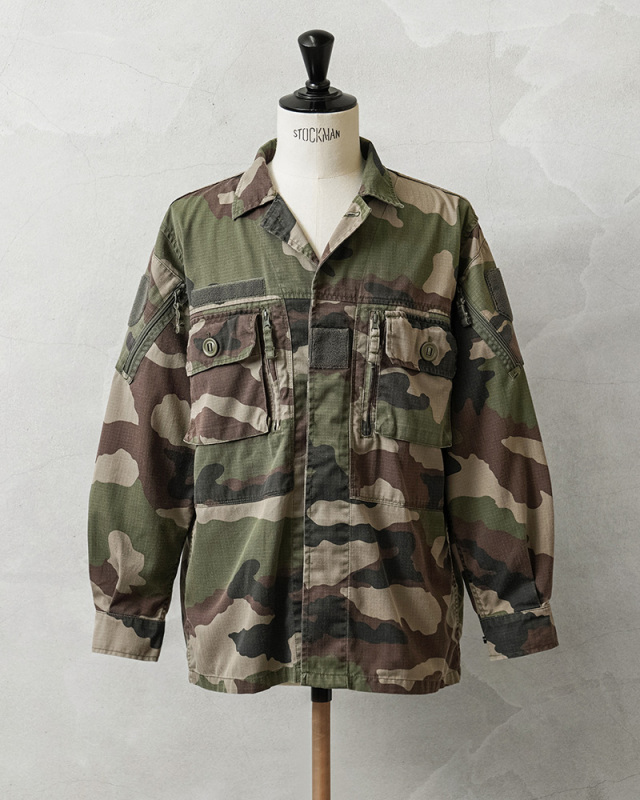 実物 USED フランス軍 リップストップ フィールドジャケット CCE