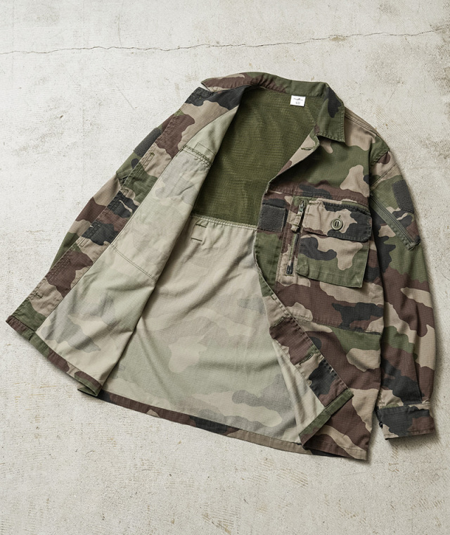 実物 USED フランス軍 リップストップ フィールドジャケット CCE