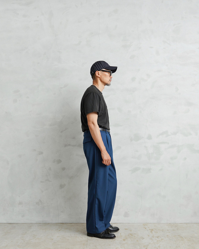 UNIVERSAL PRODUCTS - COTTON 1TUCK TROUSERS/コットン1タック