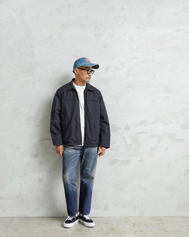 BUTCHER PRODUCER ミリタリー　ユーティリティジャケット 実物 USED 米軍 U.S.NAVY ユーティリティ ジャケット NAVY