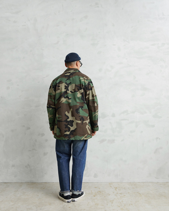 実物 新品 デッドストック 米軍 BDU WOODLAND CAMO ジャケット