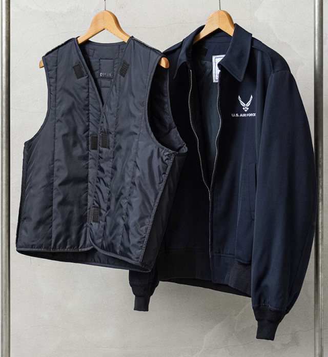 実物 USED 米軍 U.S.AIR FORCE ライトウェイトジャケット