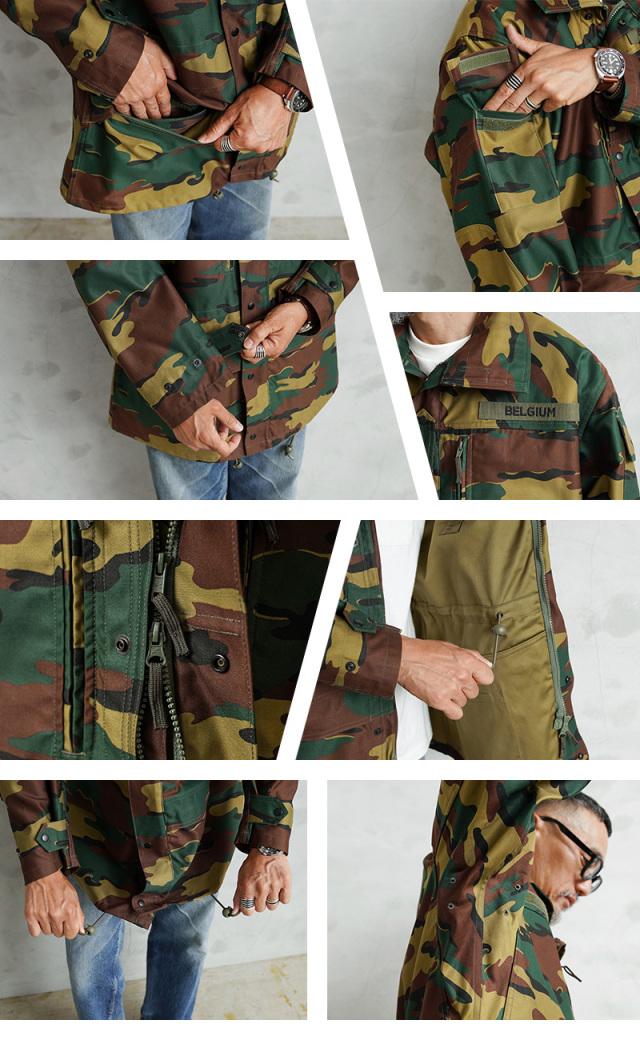 実物　SEYNTEX ベルギー軍 ジャケット ジグソーカモ ミリタリー　M-90 USED ベルギー軍 M-90 ジグソーカモ フィールド ジャケット 軍服