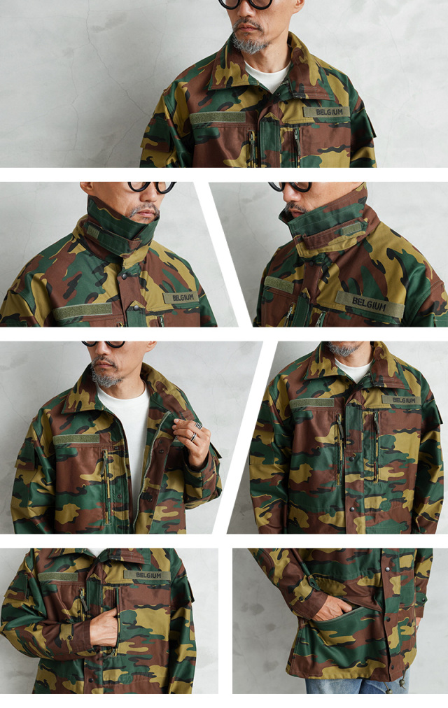 実物　SEYNTEX ベルギー軍 ジャケット ジグソーカモ ミリタリー　M-90 90年代 ベルギー軍 M-90 ジグソーカモ Seyntex フィールド