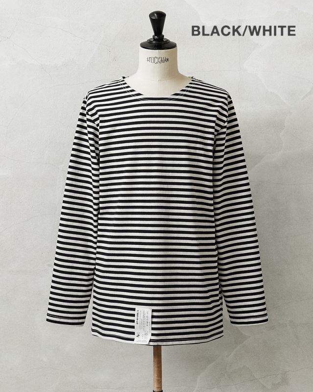 実物 新品 デッドストック ロシア軍 ボーダー コットンニット ロング