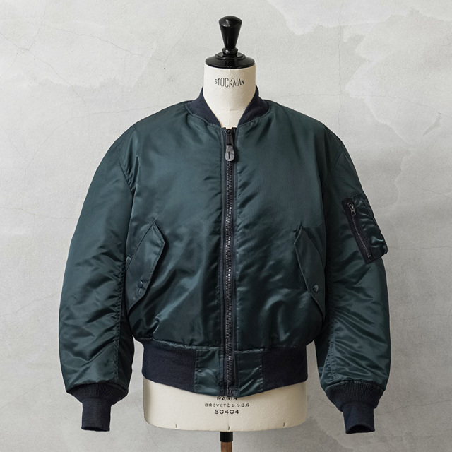 GREENBRIER IND.INC グリーンブライヤー インダストリーズ 90’s MADE IN USA MA-1 フライトジャケット A.F.BLUE【ORANGE LINING】【キャンペーン対象外】【I】