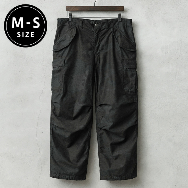 ★割引中15％OFF★実物 新品 デッドストック 米軍 M-65フィールドカーゴパンツ ウッドランド迷彩 BLACK染め M-Sサイズ【キャンペーン対象外】【I】ミリタリー