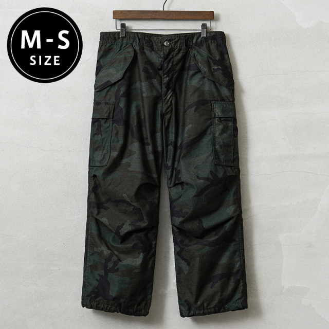 実物 新品 デッドストック 米軍 M-65フィールドカーゴパンツ DARK WOODLAND CAMO M-Sサイズ / 製品染め【キャンペーン対象外】【I】
