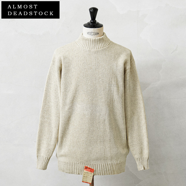 実物 新品 デッドストック ロシア軍（旧ソ連軍）モックネック セーター ナチュラル ALMOST DEADSTOCK / ハイネック【キャンペーン対象外】【I】
