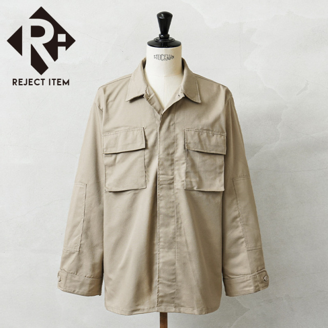 リジェクト 訳あり品 MADE IN USA 新品 米軍 デッドストック タクティカル シャツジャケット ノンリップ カーキ【キャンペーン対象外】【I】