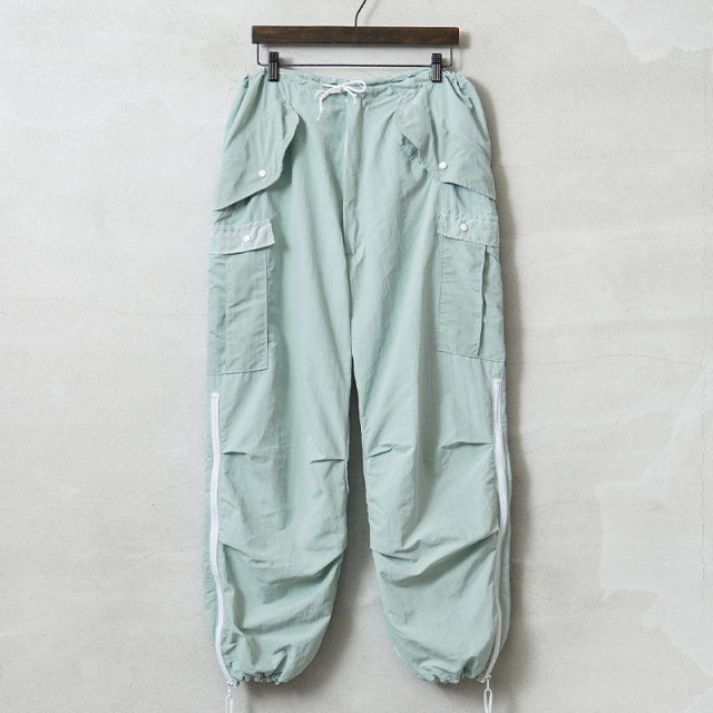 実物 新品 デッドストック 米軍 スノーカモ オーバーパンツ カーゴポケット付き ICE GREEN染め【キャンペーン対象外】【I】