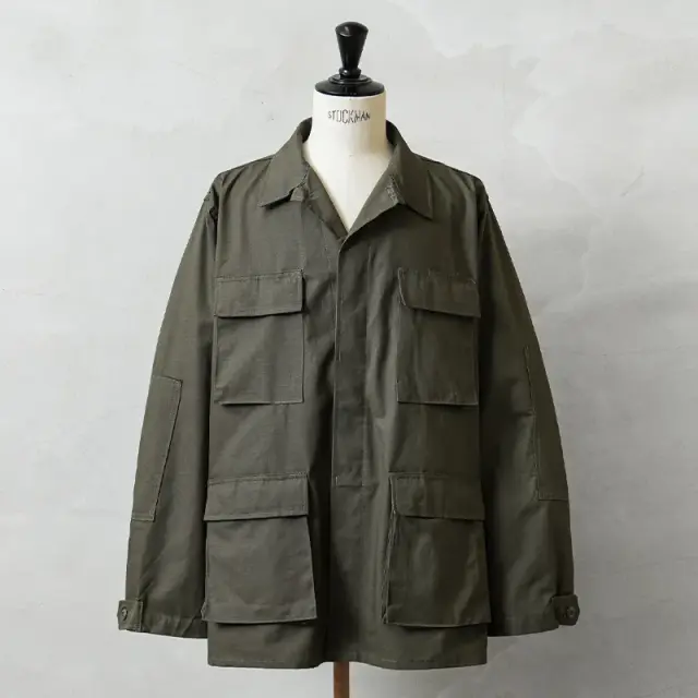 MADE IN USA 新品 米軍 デッドストック BDU ジャケット オリーブ系 中期型タイプ ウエストアジャスターあり【キャンペーン対象外】【I】