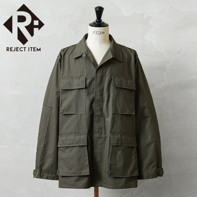 リジェクト 訳あり品 MADE IN USA 新品 米軍 デッドストック BDU ジャケット オリーブ系 中期型タイプ ウエストアジャスターあり【キャンペーン対象外】【I】