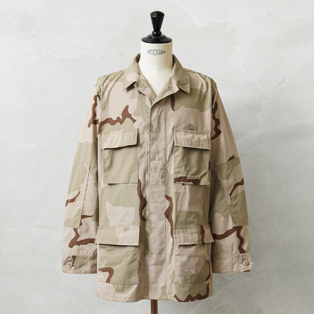 ◎実物 新品 デッドストック 米軍 3カラーデザートカモ DCU ジャケット リップストップ / 3C DESERT CAMO BDU【キャンペーン対象外】【I】