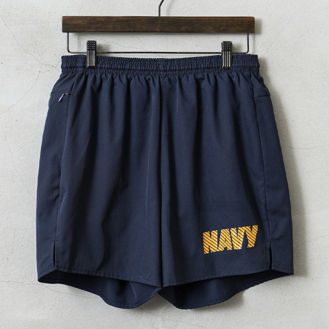 実物 USED 米軍 U.S.NAVY OPTU フィジカル トレーニングショーツ イエローロゴ【キャンペーン対象外】【I】