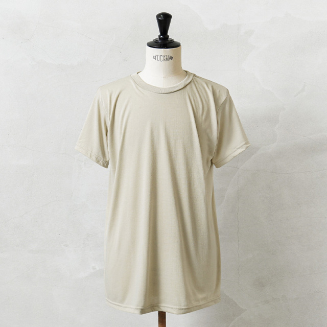 実物 新品 デッドストック 米軍 MOISTURE WICKING Tシャツ SAND【1パック】MADE IN USA【キャンペーン対象外】【I】