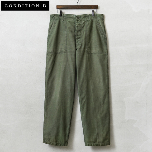 希少 実物 USED 米軍 VINTAGE 60’s中期 OG-107 ユーティリティパンツ コンディションB / ベイカーパンツ【キャンペーン対象外】【T】
