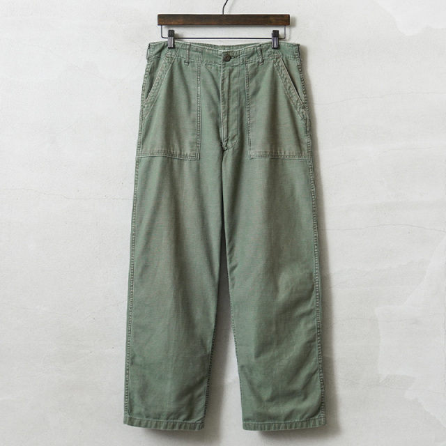 実物 USED 米軍 60’s後期～70’s OG-107 ユーティリティパンツ ジッパーフライ / ベイカーパンツ【キャンペーン対象外】【T】