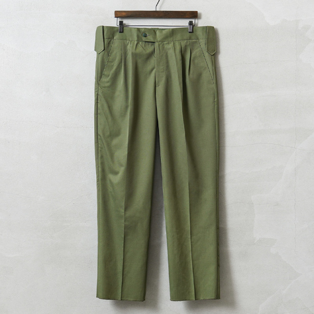 実物 新品 デッドストック ポーランド軍 ツータック サービス トラウザーズ オリーブ【キャンペーン対象外】【I】