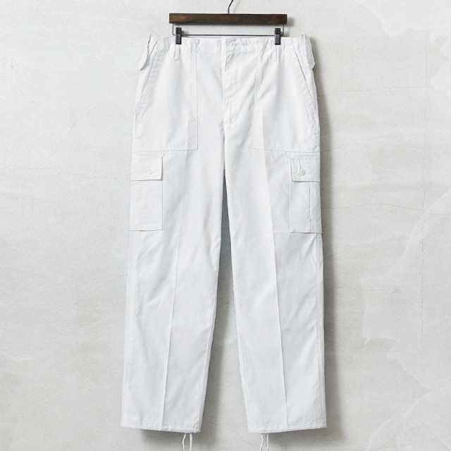 実物 新品 デッドストック オランダ軍 ベイカーポケット カーゴパンツ WHITE【キャンペーン対象外】【I】