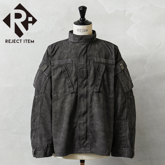 リジェクト 訳あり品 実物 USED 米軍 ACU コンバット ジャケット UCP BLACK染め【キャンペーン対象外】【I】