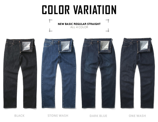 Wrangler ラングラー Wm3903 New Basic レギュラー ストレート ストレッチ デニムパンツ 丈短め