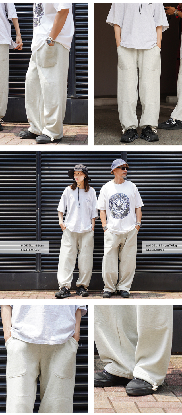 WAIPER.inc米軍US NAVYダブルニースウェットパンツ【WP1032】 WAIPER.inc 米軍 US NAVY ダブルニー スウェットパンツ【WP1032】