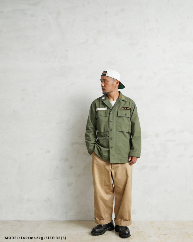 米軍 M-41 HBT コンバットジャケット WAIPER.inc 米軍 1940's U.S.ARMY M-41 HBT コンバットジャケット WAIPER