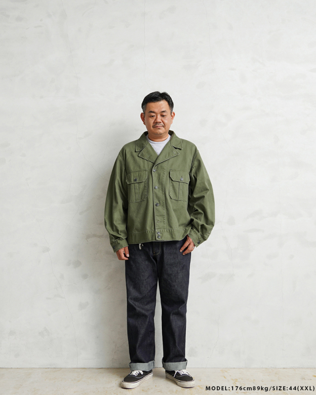 米軍 M-43 HBT コンバットジャケット WAIPER.inc 米軍 1940's U.S.ARMY M-43 HBT コンバットジャケット WAIPER